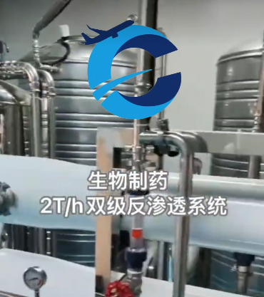 2T/H Pharmaceutical Grade RO Water Purification System | Zero TDS Pure Water for Biopharmaceutical I